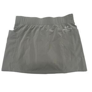 Realtree Fishing Gray Athletic Outdoor Skort Built-in Shorts Size L (12–14)